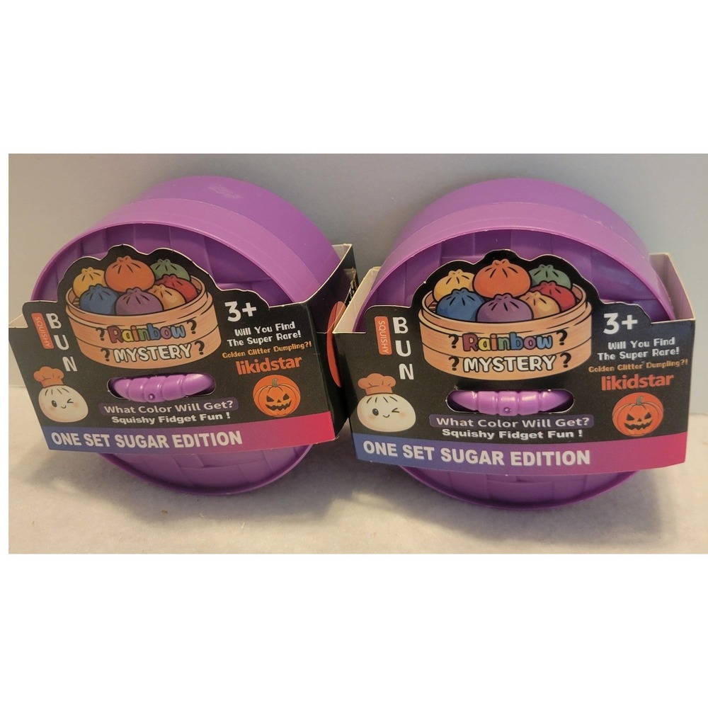 Lot of 2 New Halloween Soft Round Oval Sensory Fidget squishy Stress Relief Toy
